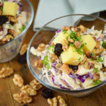 Apple Walnut Slaw with Cheddar Cubes