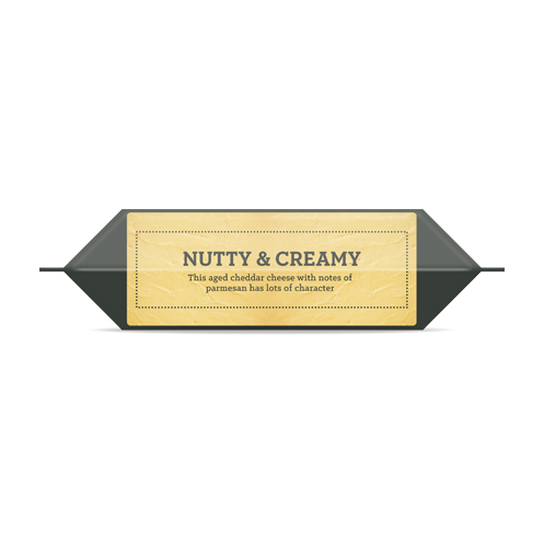 nutty and creamy cheese block