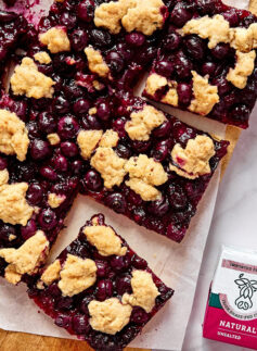 blueberry crumble bars recipe image