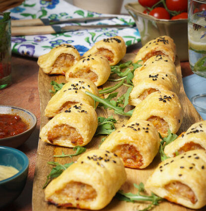 cheddar sausage roll recipe image